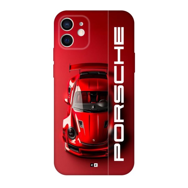 Red Porsche Back Case for iPhone 12 Pro